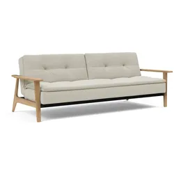 Innovation Dublexo Klappsofa 115x210 cm mit eiche Armlehne - Schwarz