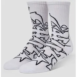 HUF Outlines Crew Socks white Gr. Uni