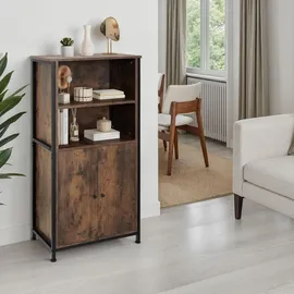Tectake Highboard Doncaster 60 x 38 x 125 cm Braun
