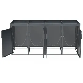 DEGAMO Mülltonnenbox ULM 264 x 124 cm anthrazit