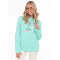 Zwilling Zwillingsherz Hoodie »"Frei sein"«, mit maritimen Design, Kängurutaschen und Stickerei Zwillingsherz Mint SM (S/M),