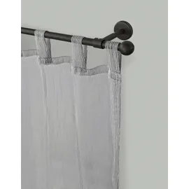 GARESA Gardinenstange GARESA "BOLTI", schwarz, L:430cm Ø:16mm, Metall, Gardinenstangen, Vorhanggarnitur, verlängerbar, Wandmontage, ohne Ringe