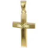 trendor 35743 Kreuz-Anhänger 333 Gold 19 mm