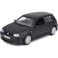 Maisto 31290 - Modellauto - Volkswagen Golf R32 (matt schwarz, Maßstab 1:24)