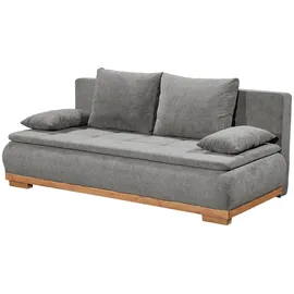 ed exciting design Schlafsofa Polyester 2-Sitzer Dunkelgrau