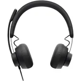 Logitech Zone Wired MSFT Teams On-Ear, aktive Rauschunterdrückung, graphite Headset