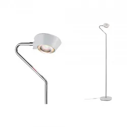 PAULMANN 709.20, Chrom, Weiß, Schlafzimmer, Esszimmer, Terrasse, Metall, Kunstst