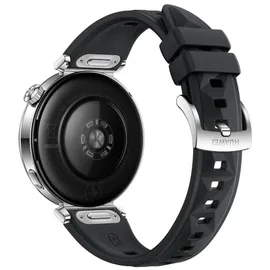 Huawei Watch GT 5 41 mm Silber Fluorelastomer-Armband Schwarz