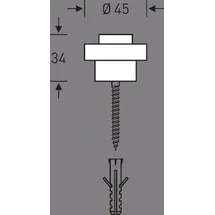 FSB Türstopper Silber 3 cm