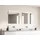 Trio LED Badezimmer Wandleuchten 2er Set in Chrom - Spiegelleuchten, Breite 80cm Spiegelleuchte seitlich - Badlampen