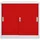 Proregal Aktenschrank 90x90x45 rot