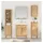 vidaXL FLORO Bad hoher Schrank 35 x 30 x 160 cm Wachsbraun Massivholz