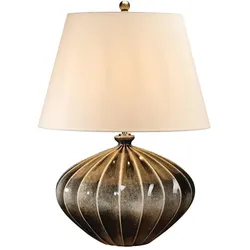 Rib Pumpkin 1-flammige Tischlampe - Braun und Schwarz - RIB-PUMPKIN-TL