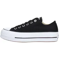 Converse Chuck Taylor All Star Platform Low Top Black/Black/White 38