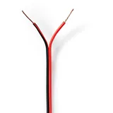 Nedis Lautsprecherkabel 2x 0.50 mm CCA 100.0 m Rund PVC Rot Schwarz