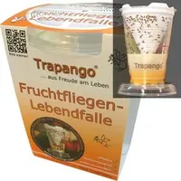 Trapango Trapango® Fruchtfliegenfalle Lebendfalle, aus Kunststoff, wiederverwendbar