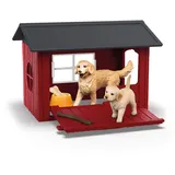 Schleich 42722 Hundehütte mit Goldenretrievern,