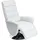 miliboo Relaxsessel NELSON Kunstleder 75 x 109 x 72 cm Weiß mit Liegeposition