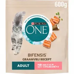 Purina One Getreidefrei Adult mit Lachs Katzenfutter 6 x 600 g
