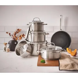 Rösle Elegance Topf-Set 4-tlg. Bratentopf + 3 x Fleischtöpfen + Stielkasserolle + Bratpfanne 
