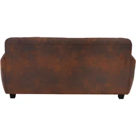 Home Affaire Sofa HOME AFFAIRE "Nika", braun (mocca), B:159cm H:78cm T:84cm, Sofas, 3-Sitzer-Sofa 2-Sitzer-Sofa, 2 oder 3- Sitzer in Microfaser MELROSE