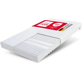 Fdm Matratze 90x200 cm Härtegrad H3 H4 Höhe 12 cm Kaltschaummatratze Doppelseitige Rollmatratze HR-Schaum 7 Komfortzonen mit Hypoallergenem Waschbarem Premium-Bezug Oeko-Tex Comfort Duo