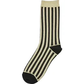 URBAN CLASSICS Metallic Effect Stripe Socken 3er Pack Schwarz 43-46
