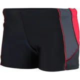 Aquarti Kurze Badehose Schwarz/Graphit/Rot 146
