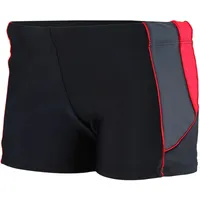 Aquarti Kurze Badehose Schwarz/Graphit/Rot 146