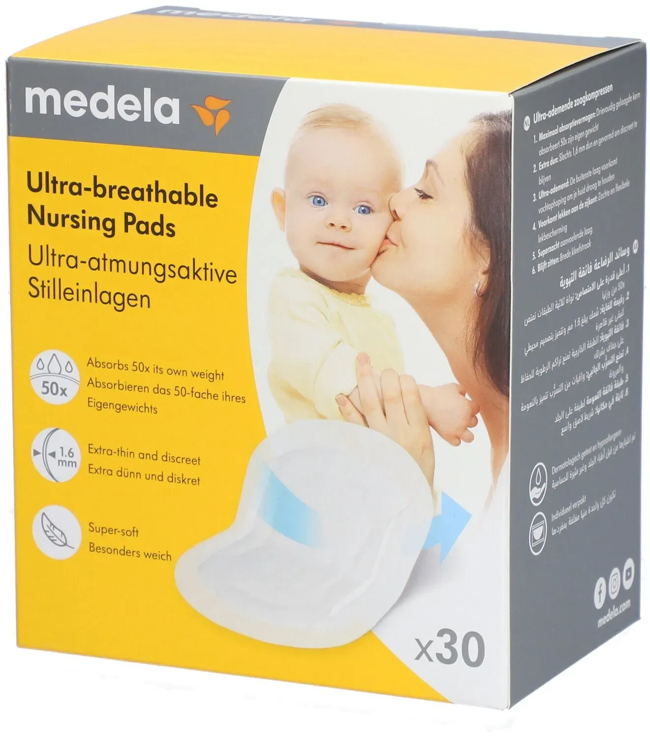 medela Ultra-atmungsaktive Einweg-Stilleinlagen