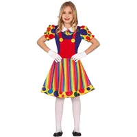 FIESTAS GUIRCA Lustiges Clown-Kostüm für Mädchen