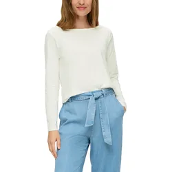 s.Oliver Langarmshirt, mit U-Boot Ausschnitt s.Oliver ecru 44