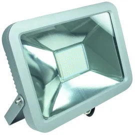 as - Schwabe Außenstrahler Aluminium 120 W 10.200 Lumen inkl. Bewegungsmelder weiß