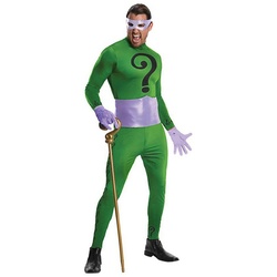 Rubie ́s Kostüm The Riddler Deluxe, Original lizenziertes Kostüm aus der TV-Serie ‚Batman‘ aus den 60ern grün M-L