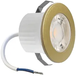 Braytron 3 Watt LED mini Einbauleuchte Einbaustrahler Spot Gold Warmweiß Schutzart IP54