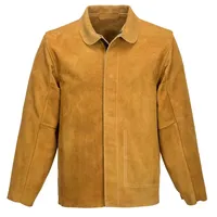 PORTWEST Leder-Schweißjacke Tan M