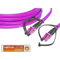 Lightwin LC-LC OM4, 2m Glasfaserkabel Violett