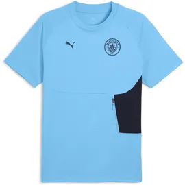 Puma Manchester City Fc Tech Kurzarm-t-shirt - Deep Navy / Team Light Blue, S