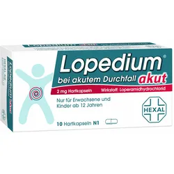 Lopedium T akut bei akutem Durchfall Tabletten 10 St