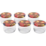Dosen-Zentrale Züchner Emsy 59024 Einkochgl. 258ml 82TO, (6er Pack)