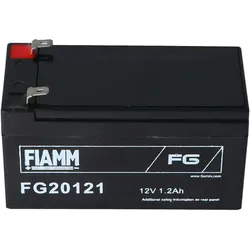 Fiamm FG20121 Akku 1200mAh Blei Akku 12 Volt mit 1200mAh, 2mal 4,8mm Steckkontakte