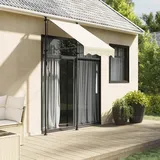 Massbinet Gelenkarmmarkise Markise Gelenkmarkise Terrassenmarkise Sonnenmarkise inkl. Wandhalterung Sonnenschutz Balkonmarkise Wasserabweisend Creme 100x150 cm Stoff und Stahl