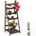 Relaxdays Blumentreppe 108 x 41 x 40 cm Dunkelbraun