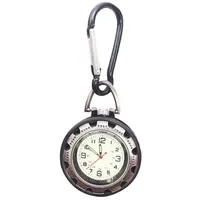 Hemobllo Weiße Taschenuhr mit Clip Design und Quarzuhrwerk Leuchtfunktion Bergsteiger Gürteltaschenuhr für Uhrenliebhaber und Outdoor Aktivitäten