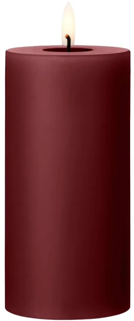 Ester & Erik LED Blockkerze 15 cm Deep Wine