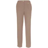 GOLDNER Bügelfaltenhose Bequem Beige 44