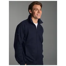 TRIGEMA Sweatjacke TRIGEMA Raglanjacke aus Sweat-Qualität (1-tlg) blau 4XL (66/68)