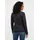 Ragwear Sweatjacke "AVALINA FLOWERS O", Damen, Gr. XS, schwarz, Sweatware, Obermaterial: 70% Baumwolle, 30% Polyester, geblümt, gemustert, normal, Rundhals, Sweatjacken Sweatjacke, mit Knopfverschluss, aus Baumwolle und Polyester, normale Passform