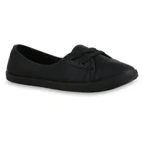 VAN HILL Damen Sportliche Ballerinas in Schwarz