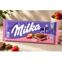 Milka Erdbeer Schokolade 3x 100g Tafel Strawberry Set